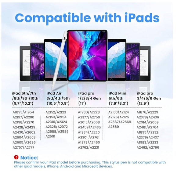 Apple Pencil iPad 10th Generation/9th Generation iPad Pencil New Open Box - Picture 2 of 4